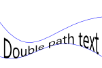 Double path text