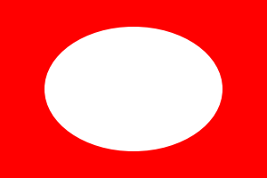 A red rectangle drawn through a soft mask with a white backdrop. The ellipse is transparent.