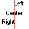 Horizontal text alignment