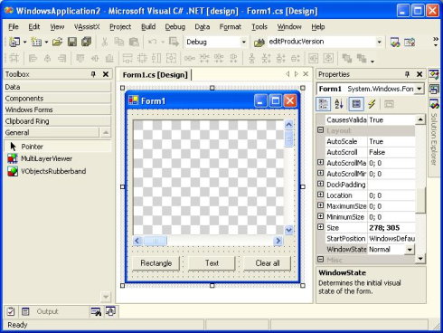 Visual Studio Form Designer