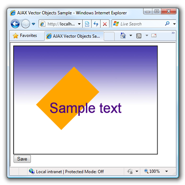 AJAX Vector Objects Sample