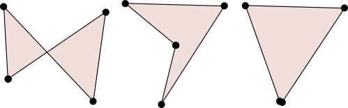 Non-convex quadrangles