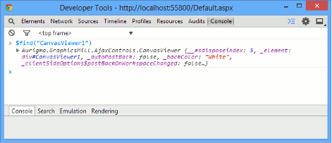 Using JavaScriptConsole