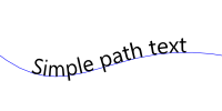 Simple path text