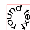 Round text